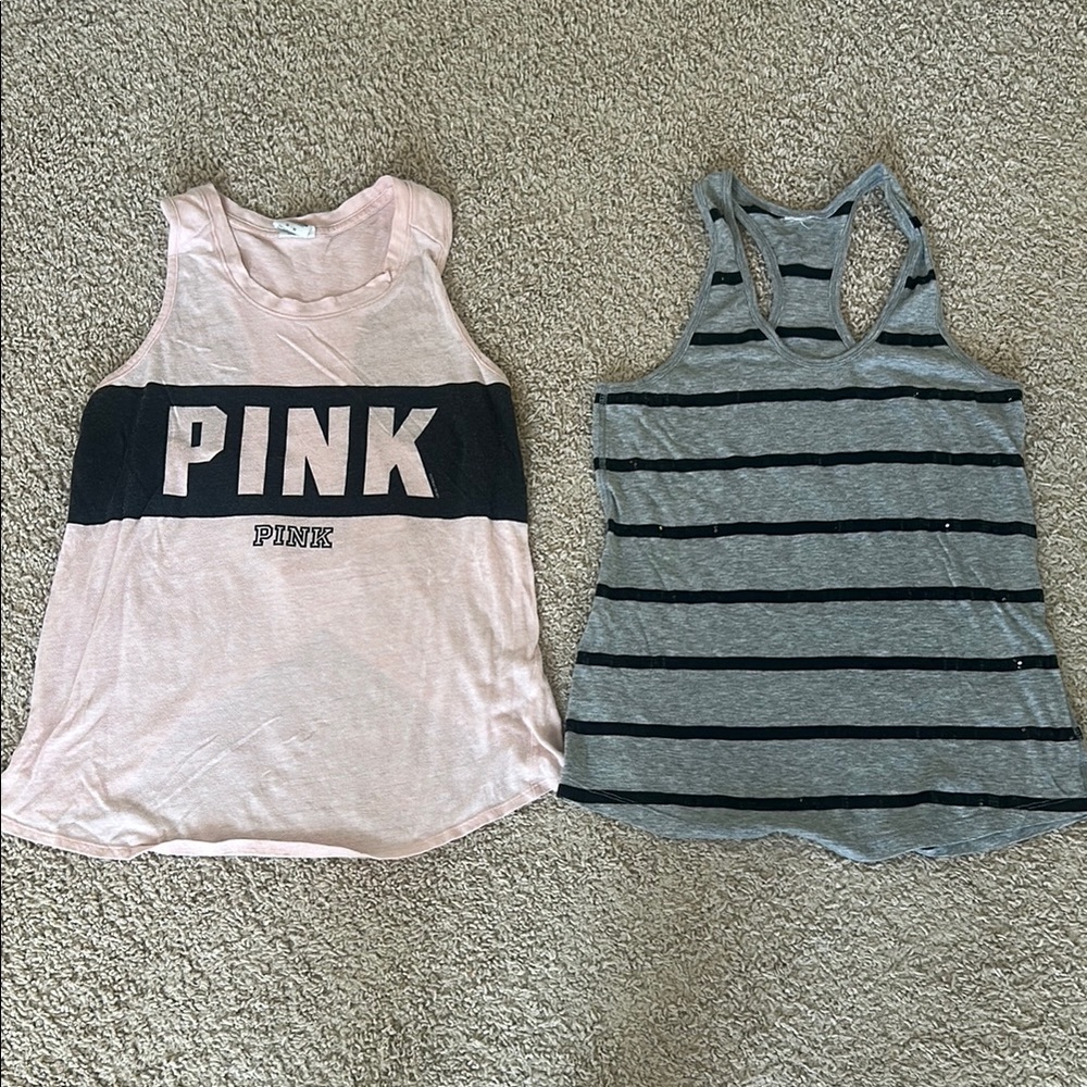 PINK Victoria's Secret Set of 2 Active Tanks